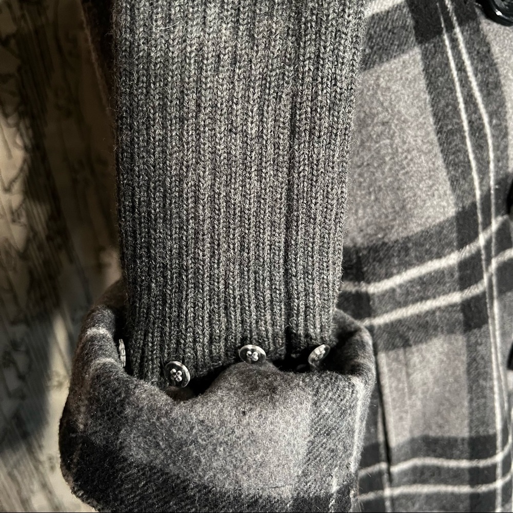 BKE 3/4 (adjustable) Sleeve Plaid Wool Blend Jacket - Picture 3 of 6